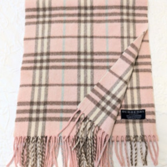 Burberry Pink Nova Check Cashmere Scarf - Picture 3 of 11